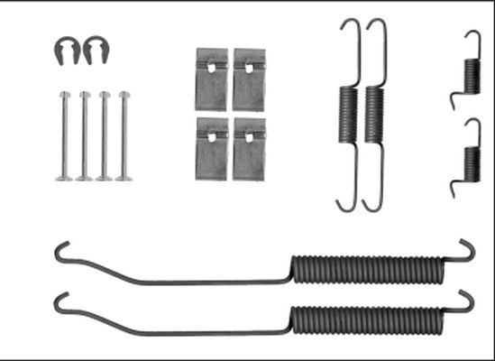 HELLA PAGID Tarvikesarja, jarrukengät 8DZ 355 205-871